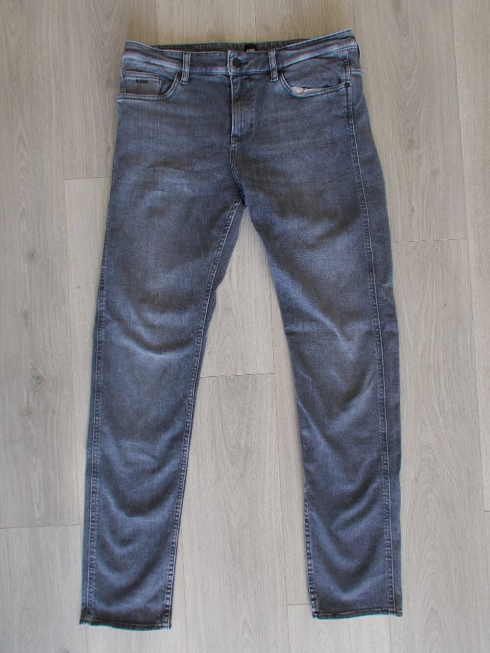 BOSS Hugo Boss Delaware Slim Fit Gray Stretch Jeans 34x34